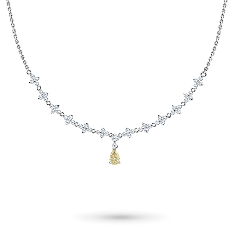 Колье из белого золота