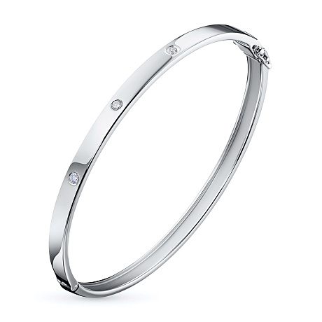 Браслет из белого золота с бриллиантами