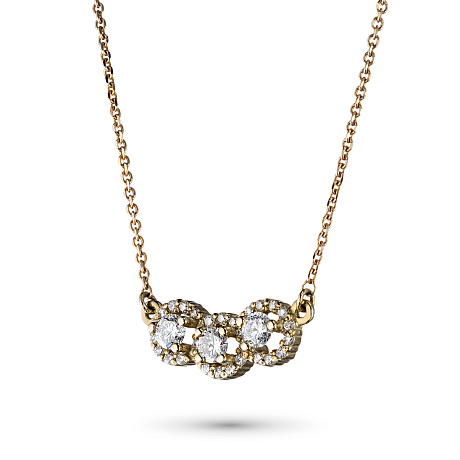 Колье из желтого золота