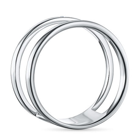 Обручальное кольцо из серебра