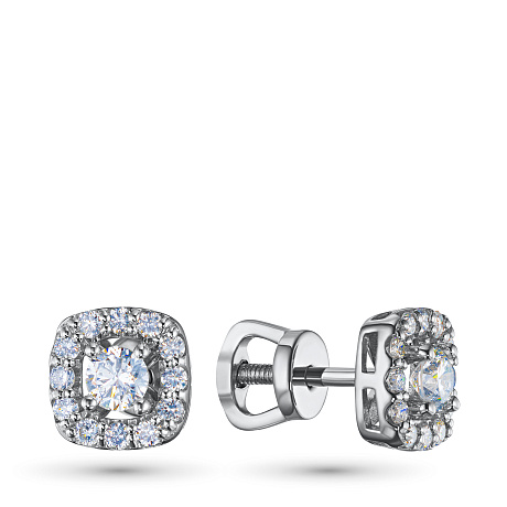 Пусеты из серебра