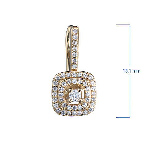Серьги из желтого золота